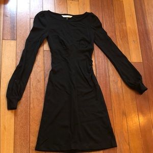 Diane Von Furstenberg black long sleeve dress 0
